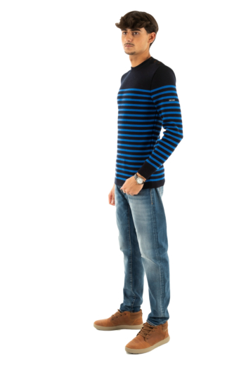 Pull hiver saint james rochefort 1 r navy/gitane