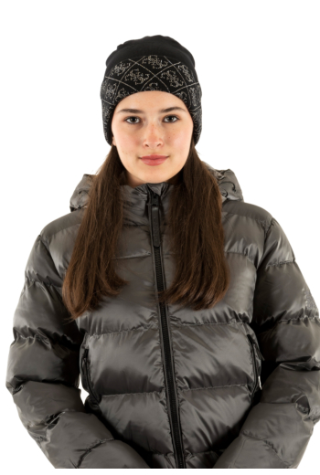 Bonnets guess jeans nora 4g rhinestones jblk jet black a996