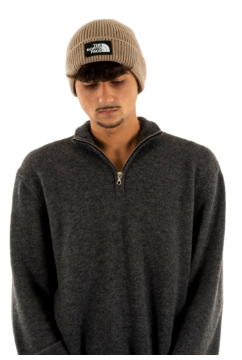 Bonnets the north face logo box cuffed box mushroom grey
