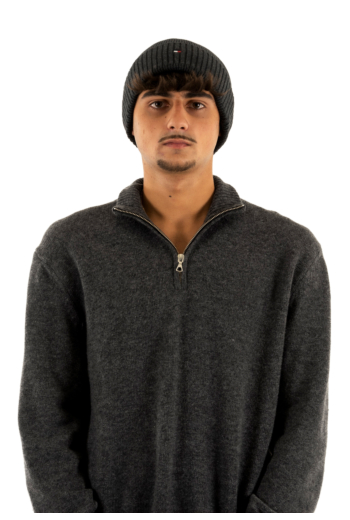 Bonnets tommy jeans flag pima pa7 charcoal gray
