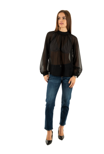 Tee shirt manches longues grace & mila tailly noir