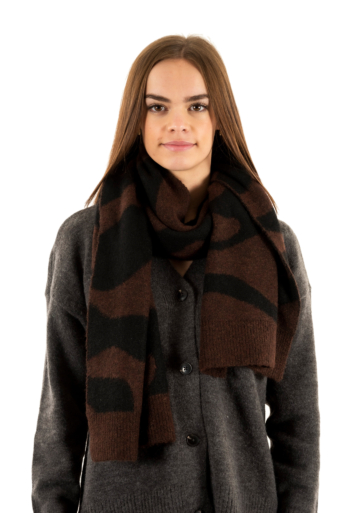 Echarpe salsa animal print 920 medium brown