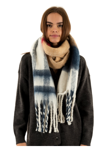 Echarpe barbour isla tartan boucle scarf br51 hessian tartan