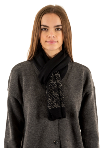 Echarpe guess jeans nora 4g rhinestones jblk jet black a996