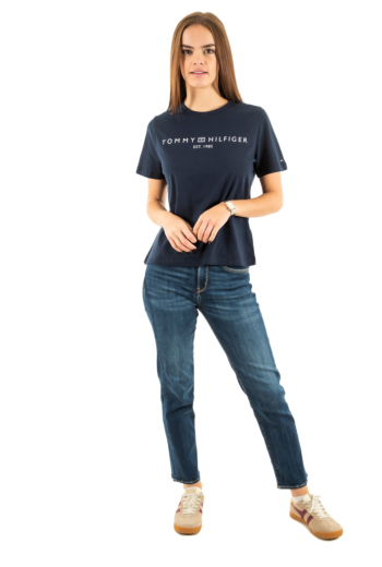 Tee shirt tommy jeans reg corp logo c1g dark night navy