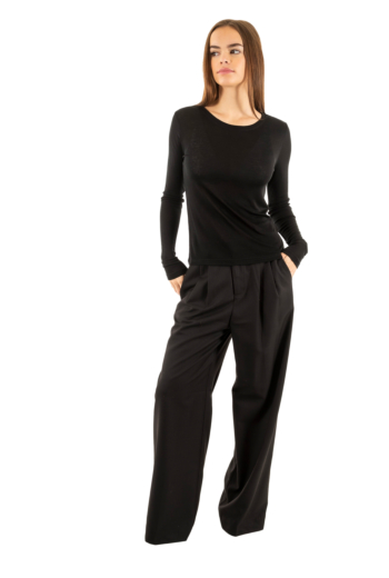 Tee shirt manches longues grace & mila toni noir