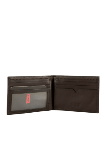 Portefeuilles levi's® batwing bifold id 0001 leather brown