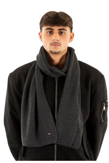 Echarpe tommy jeans flag pima pa7 charcoal gray