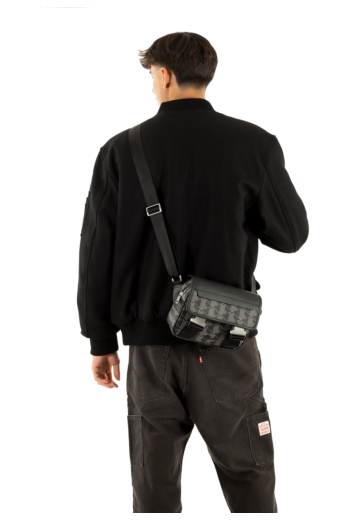 Pochettes & Sacoches lacoste nh3787lx h45 monogram noir gris