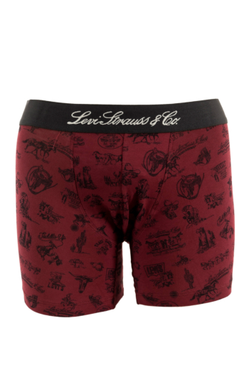 Calecons et slips levi's® wstrn icon aop 002 red combo