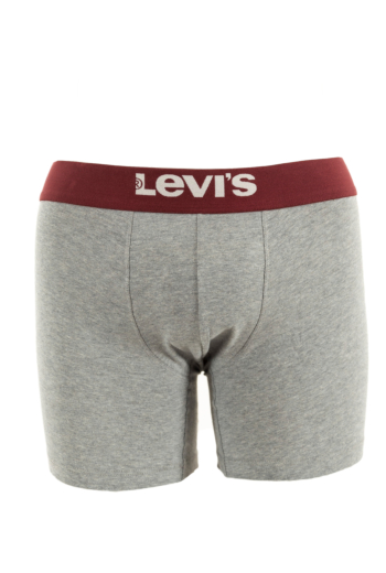 Calecons et slips levi's® solid basic boxer brief org 022 grey/black