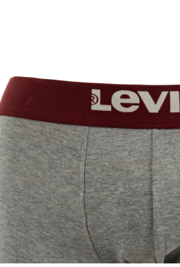 Calecons et slips levi's® solid basic boxer brief org 022 grey/black