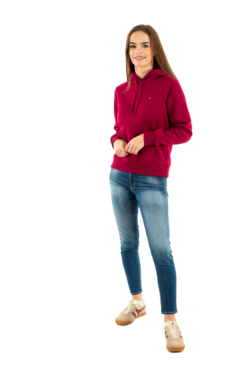 Sweat tommy jeans reg s flag vlc lavish cerise