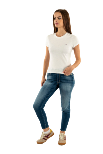 Tee shirt tommy jeans dw0dw20459 ybl ecru