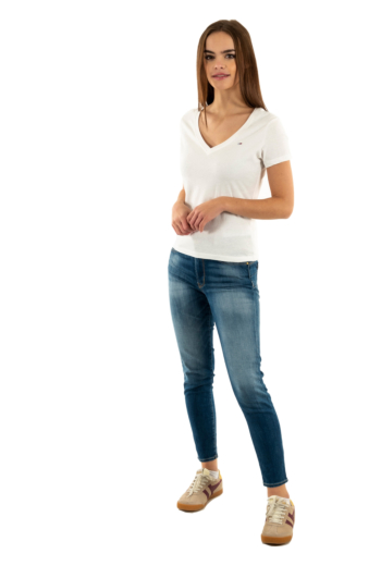 Tee shirt tommy jeans dw0dw20458 ybl ecru