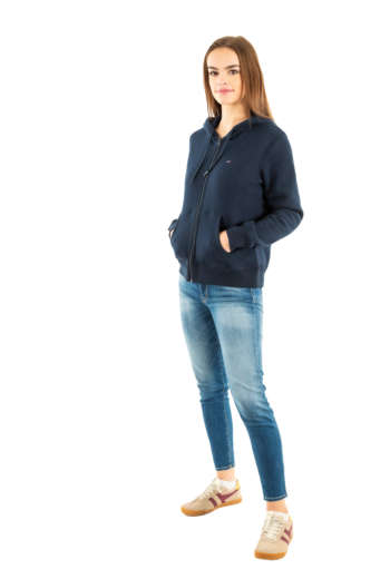 Sweat tommy jeans reg s flag c1g dark night navy