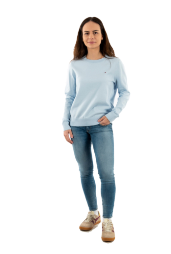 Sweat tommy jeans jersey stitch c1o breezy blue