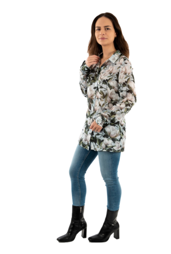 Chemisier guess jeans clouis pm6a blossom breeze print