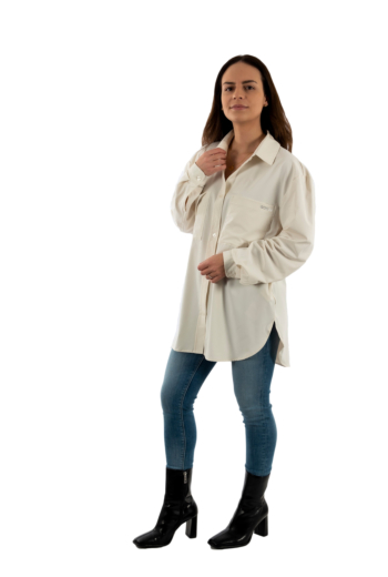 Chemisier guess jeans nat g027 white glam