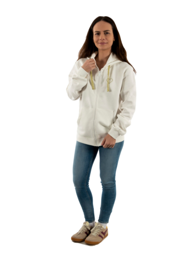 Sweat only jo cloud dancer gold glitter string+gold glitter hear