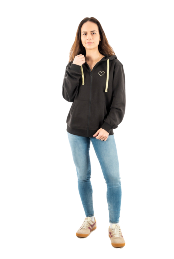 Sweat only jo black gold glitter string+gold glitter heart