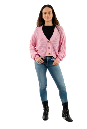 Gilets cardigans only carol prism pink