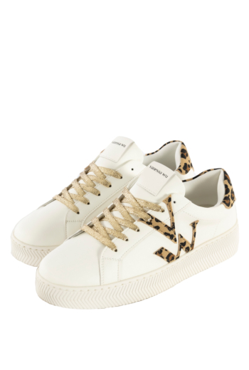 Baskets basses vanessa wu jane initials leopard