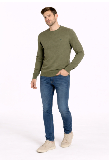 Pull hiver superdry essentials j7r lily pad green marl