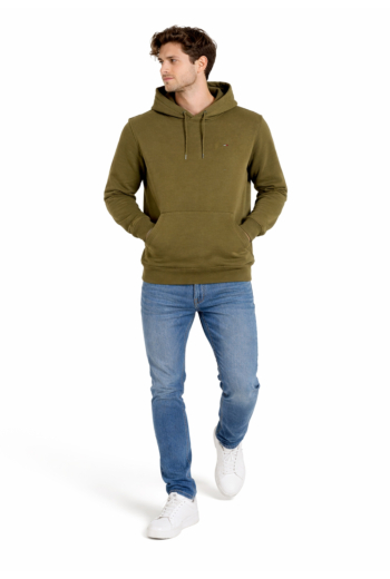 Sweat tommy jeans reg s flag gy1 dark greenery