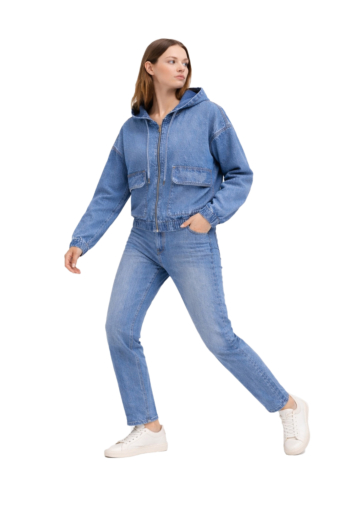 Blousons et vestes only kenzie medium blue denim