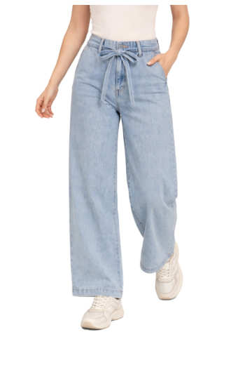 Pantalons grace & mila pompon sky_blue