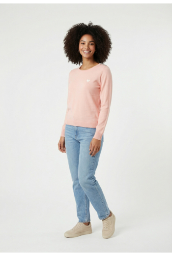 Pull leger morgan 251-mkiss pivoine m