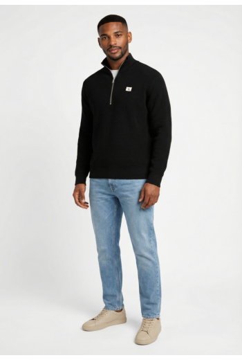 Sweat calvin klein jeans ez cotton waffle ub1 black