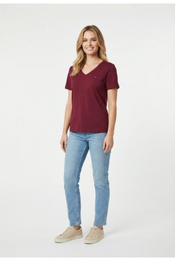 Tee shirt calvin klein jeans archive jersey vnk t 2e5 berry glaze