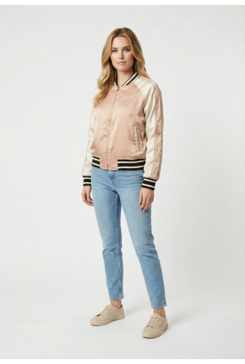 Blousons et vestes superdry suikajan embroidered 1pt light taupe