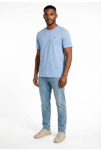 Tee shirt calvin klein jeans classic monogram c32 blue descent
