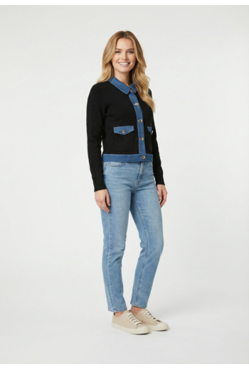 Gilets cardigans morgan 251-mnaki noir m