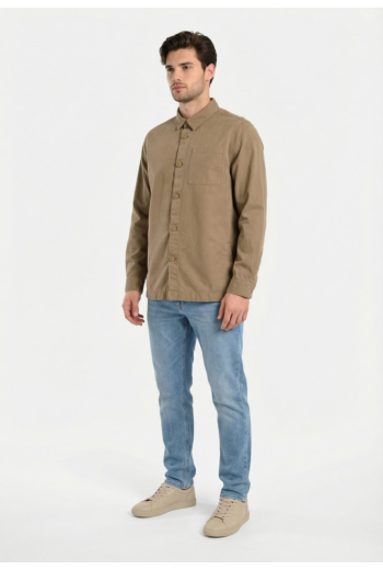 Chemise barbour washed ol72 smokey olive