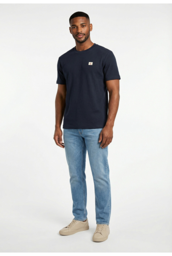 Tee shirt calvin klein jeans waffle woven labe cef dark sapphire