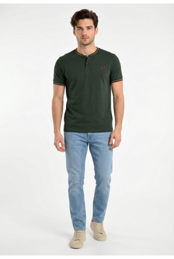 Tee shirt fred perry twin tipped 85a grsrts/stkbl/oxb