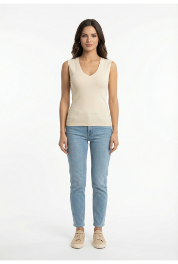 Debardeurs la petite etoile dila 11 ecru