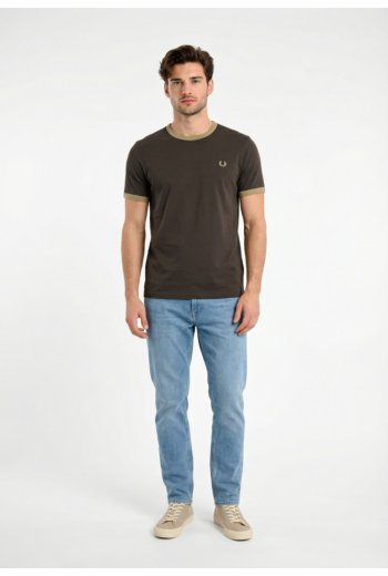 Tee shirt fred perry m3519 32b ancrgrey/seagras