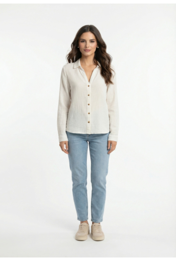 Chemisier only thyra cloud dancer