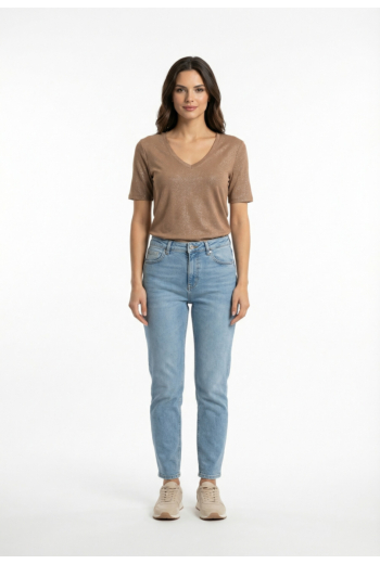 Tee shirt only carrie toasted coconut silver glitter