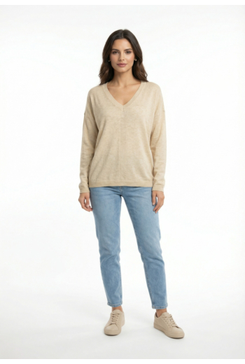 Pull leger only abella birch gold glitter