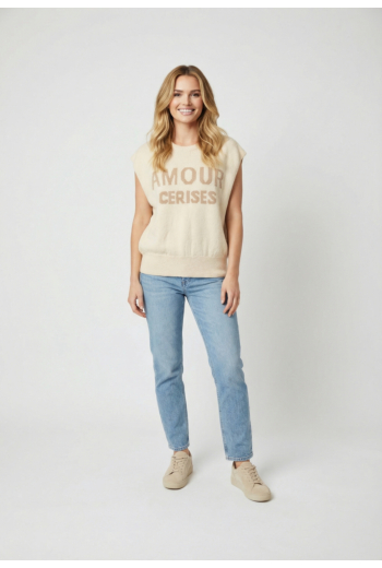 Pull leger Le Temps Des Cerises starky 1999  craie