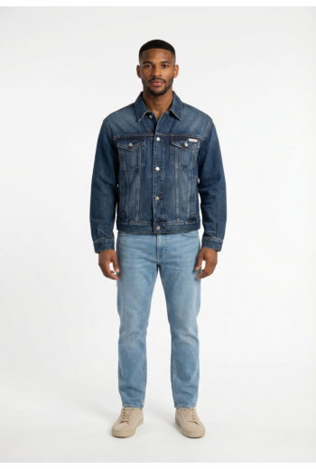 Blousons et vestes calvin klein jeans 90s horizon trucker ptt horizon