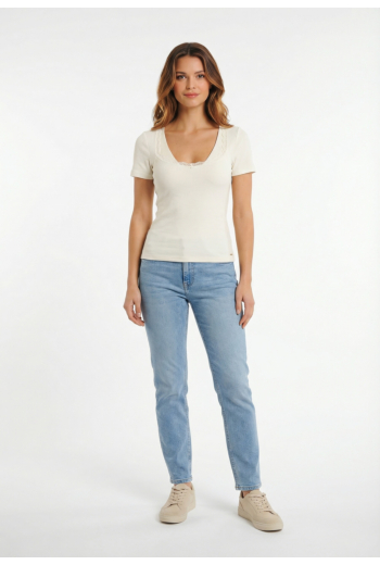 Tee shirt morgan 261-damour blanc