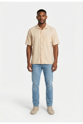 Chemise manches courtes Le Temps Des Cerises sulo 1078  ivory