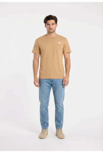 Tee shirt the north face evolution box nse regular lk51 khaki stone